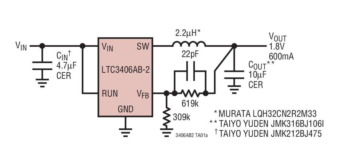 LTC3406AB-2Ӧͼһ